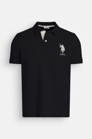 U.S. POLO ASSN. Polo-Shirt schwarz