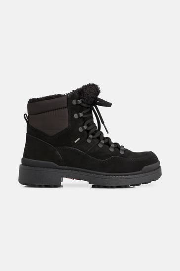 GEOX Winterstiefeletten 'Nevegal' schwarz