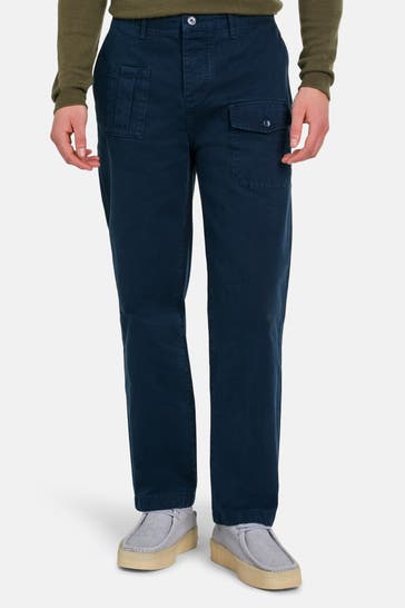 DESIGUAL Stoffhose navy straight