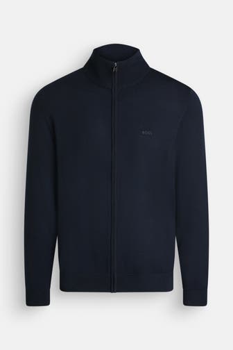 BOSS Strickjacke 'Baldemar' nachtblau