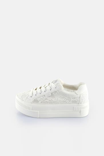 BUFFALO Spitzen-Sneaker 'Paired Bloom'