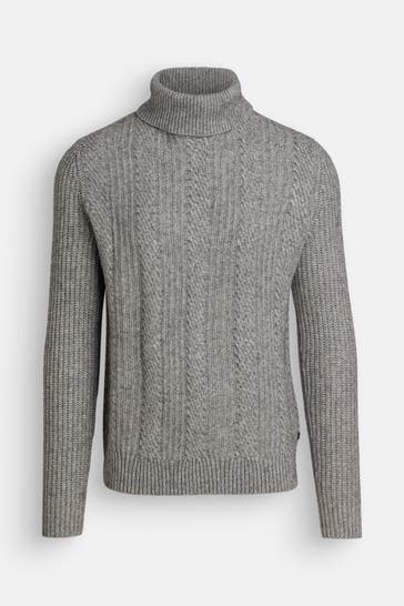 BOGNER Wollpullover grau