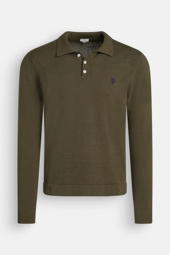U.S. POLO ASSN. Strickpullover 'Greg' oliv