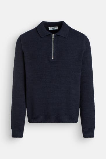 MARC O'POLO Strick-Troyer dunkelblau