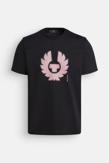 BELSTAFF T-Shirt 'Bitmap' schwarz