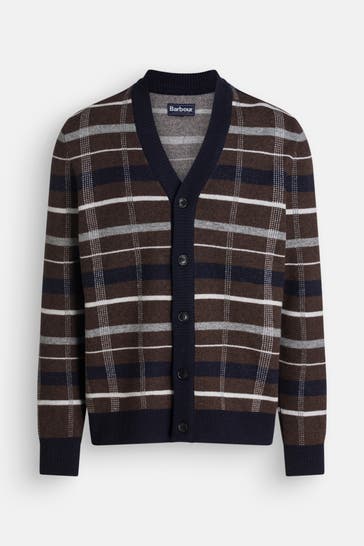 BARBOUR Woll-Cardigan 'Kane' kariert
