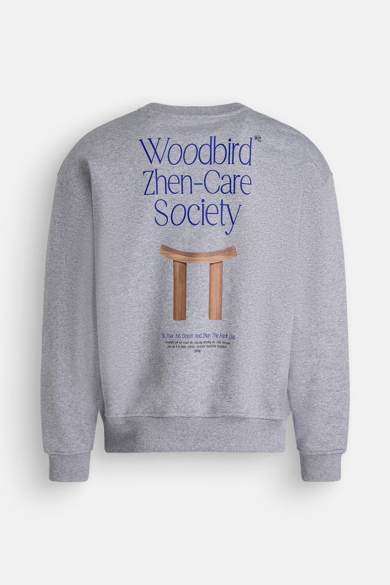 WOODBIRD Sweatshirt 'Cupe Zhen' grau meliert, Bild 1
