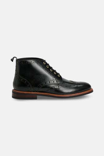 GORDON & BROS Leder-Stiefeletten 'Harry' schwarz