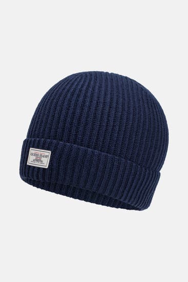 GUESS - Wollmix-Beanie navy