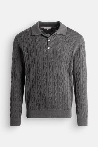 TOMMY HILFIGER Strickpullover grau
