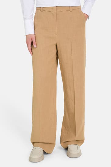 RIANI Stoffhose hellbraun