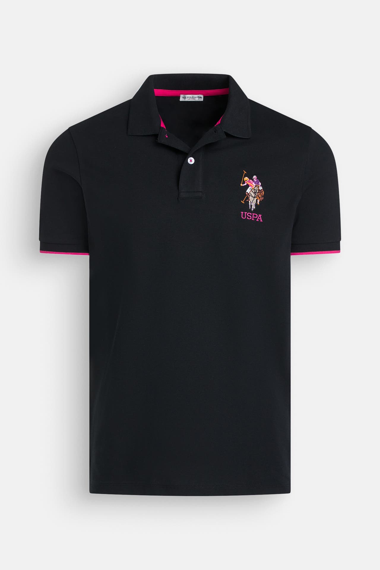 U.S. POLO ASSN. Polo-Shirt 'Bunter' schwarz, Bild 1