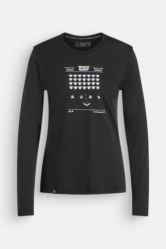 SALEWA Wollmix-Longsleeve schwarz