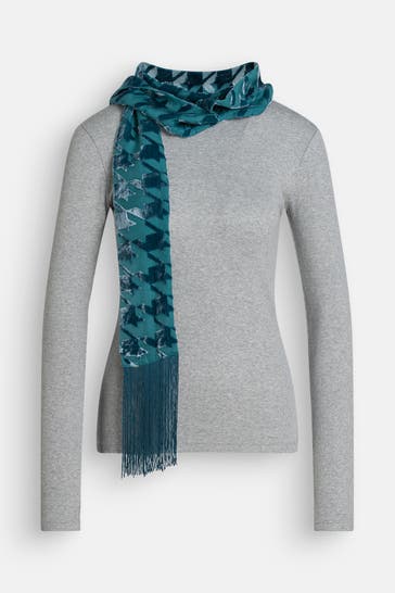 FRAAS Seidenmix-Schal petrol