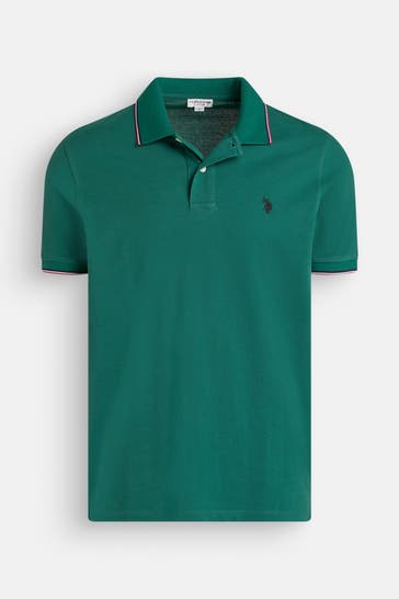 U.S. POLO ASSN. Polo-Shirt 'Card' grün