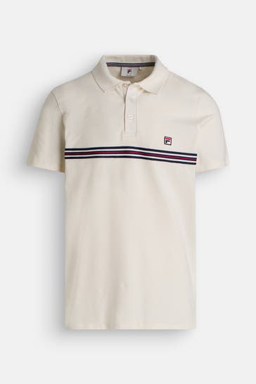 FILA Polo-Shirt 'Diecimo' ecru