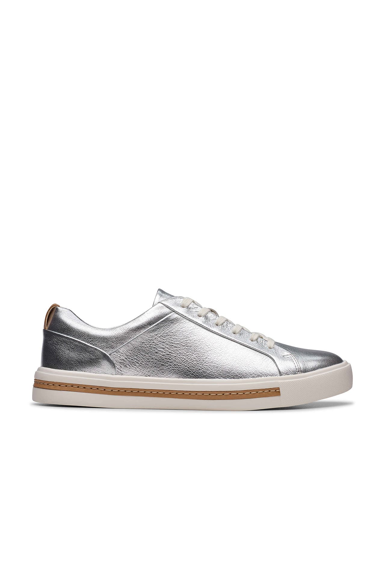 CLARKS Leder-Sneaker silber, Bild 1