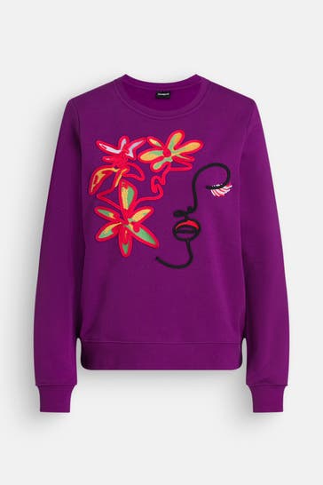 DESIGUAL Sweatshirt 'Lady' lila