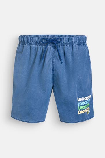LACOSTE Boardshorts azurblau