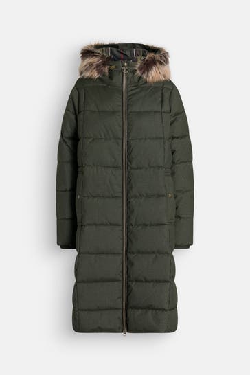 BARBOUR Steppmantel 'Marjoram' dunkelgrün
