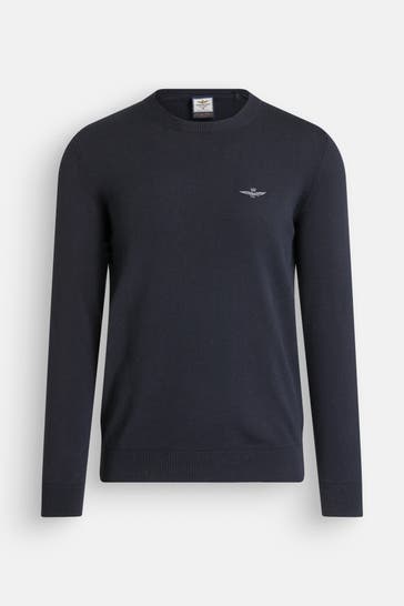 AERONAUTICA MILITARE Strickpullover nachtblau