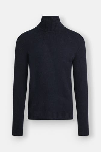 ROBERTO COLLINA Wollmixpullover schwarzblau