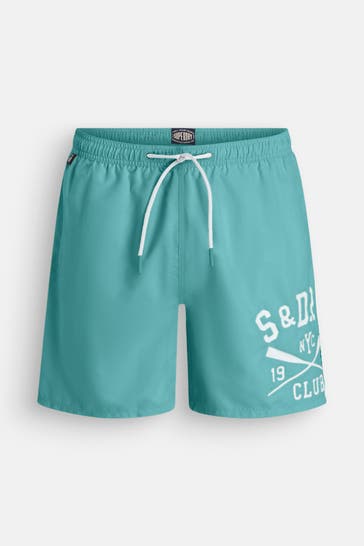 SUPERDRY Badeshorts petrol