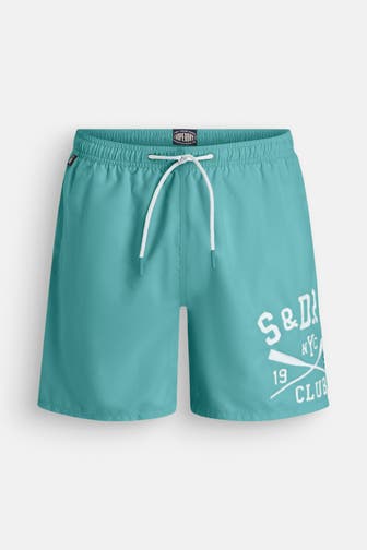 SUPERDRY Badeshorts petrol