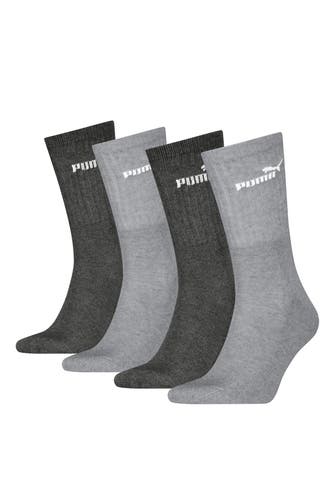 PUMA 4er-Pack Socken zweifarbig