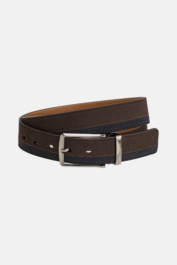 BUGATTI Ledergürtel zweifarbig