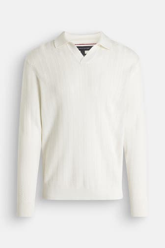 TOMMY HILFIGER Strickpullover weiß