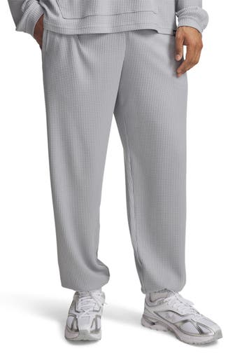 UNDER ARMOUR Sweatpants 'Rival Waffle' grau