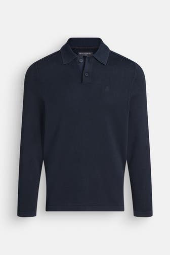 MARC O'POLO Langarm-Polo navy