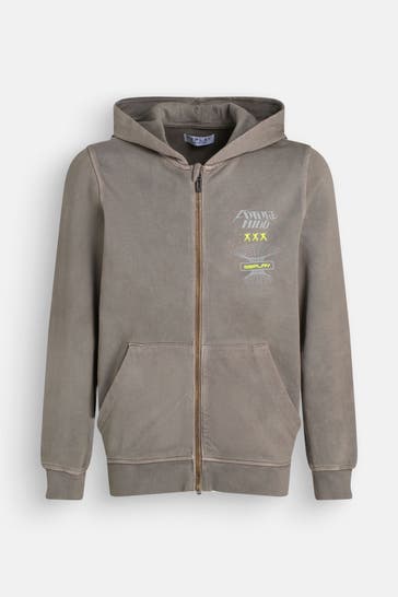 REPLAY Sweatjacke steingrau