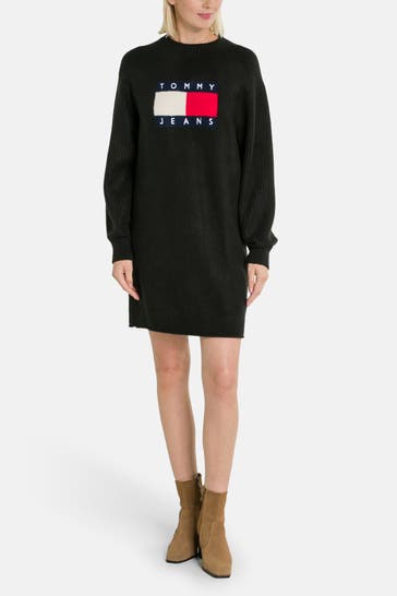TOMMY HILFIGER Strickkleid schwarz