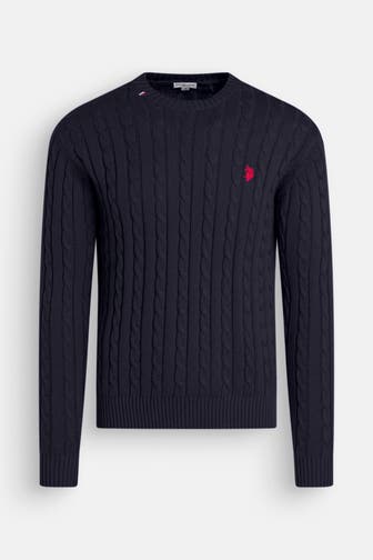 U.S. POLO ASSN. Strickpullover 'Mick' dunkelblau