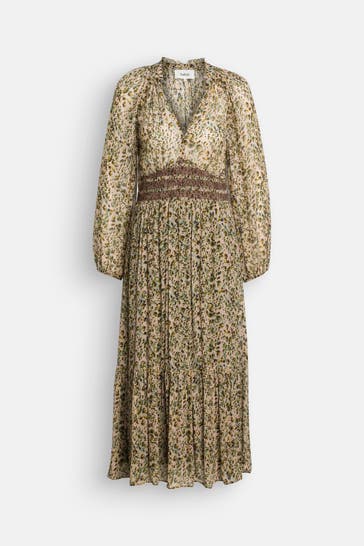 BA&SH Kleid 'Coraly' gemustert