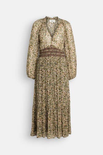 BA&SH Kleid 'Coraly' gemustert