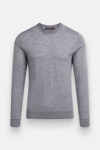 WINDSOR. Wollmix-Pullover 'Nando' dunkelgrau