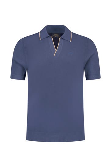 NEW ZEALAND AUCKLAND Strick-Polo dunkelblau