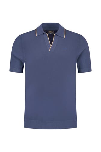 NEW ZEALAND AUCKLAND Strick-Polo dunkelblau
