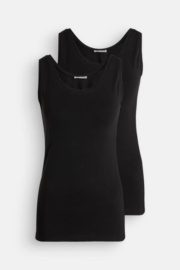 MARC O'POLO 2er Pack Tops schwarz