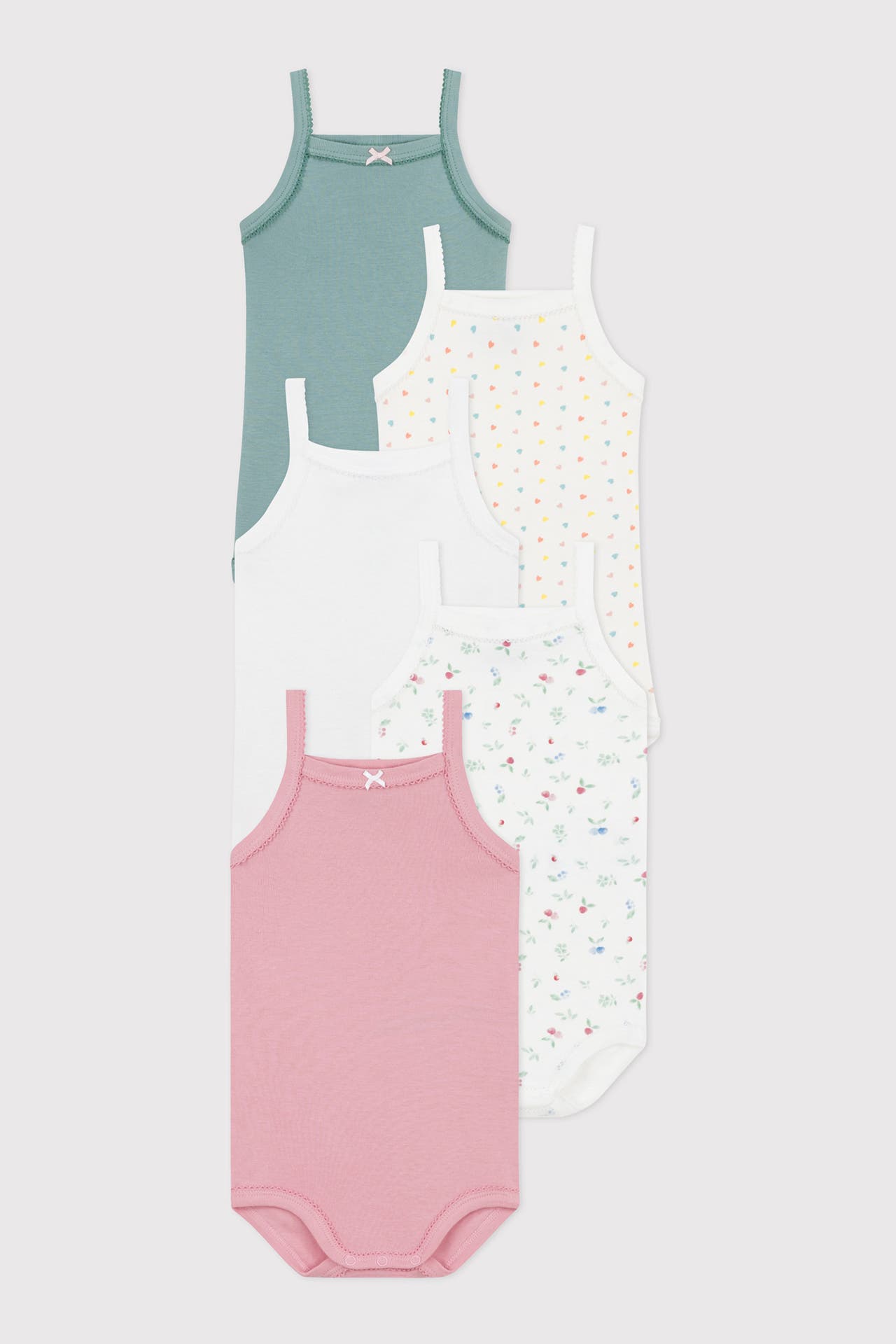PETIT BATEAU 5er-Pack Bodies mehrfarbig, Bild 1
