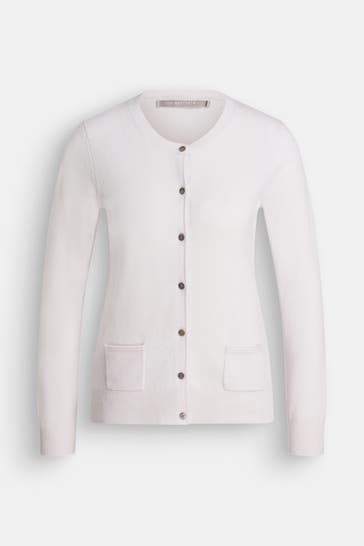 (THE MERCER) N.Y. Kaschmir-Cardigan weiß