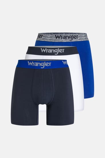 WRANGLER - 3er-Pack Boxer Briefs 'Delwin' mehrfarbig