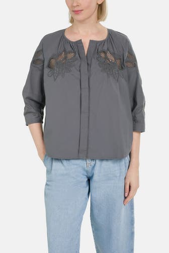 LUISA CERANO Tunika-Bluse grau