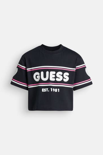 GUESS T-Shirt schwarz