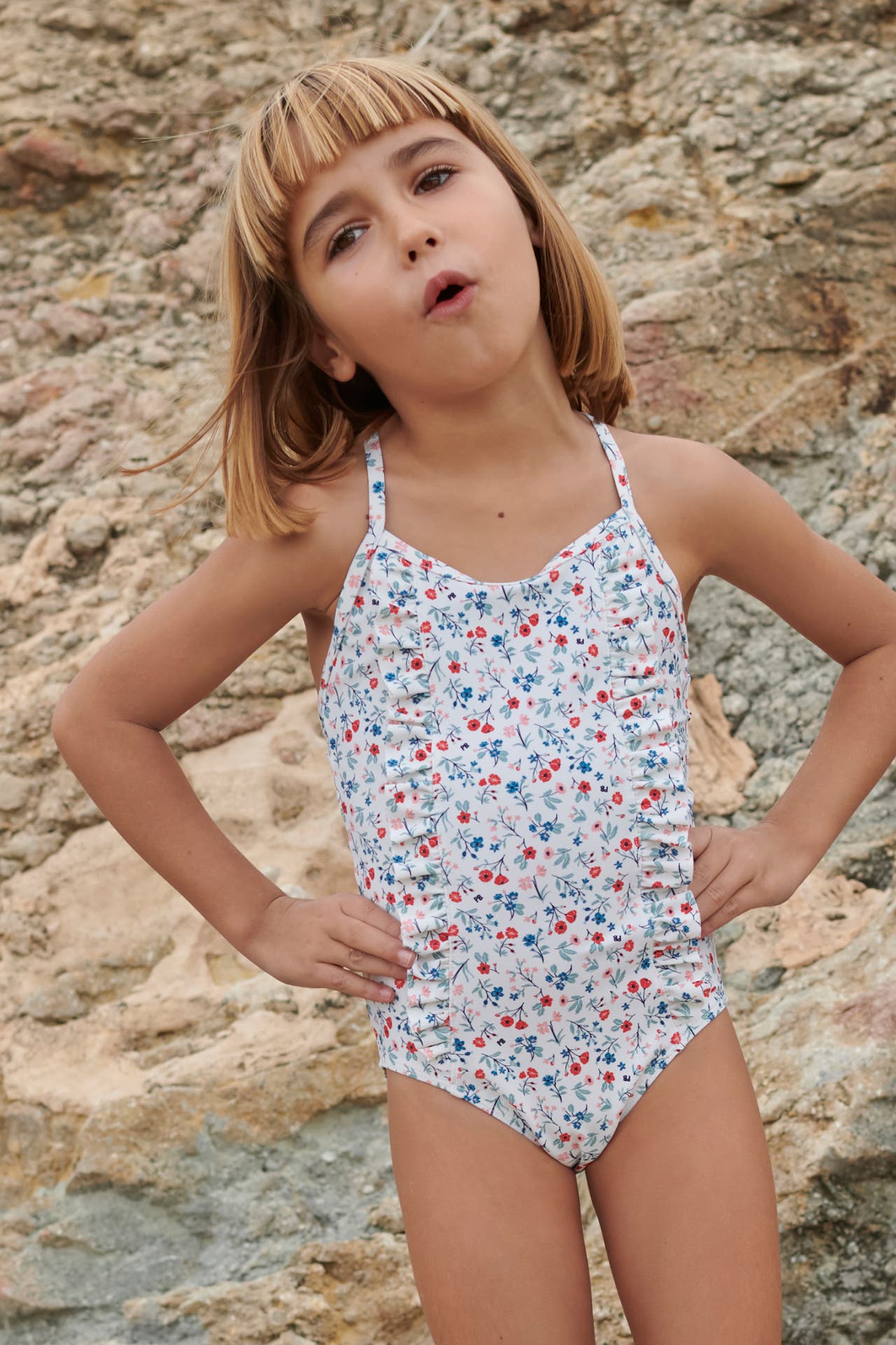 PETIT BATEAU Badeanzug floral, Bild 1