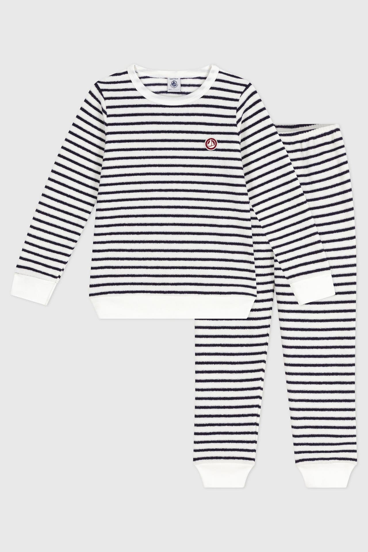 PETIT BATEAU Pyjama gestreift, Bild 1
