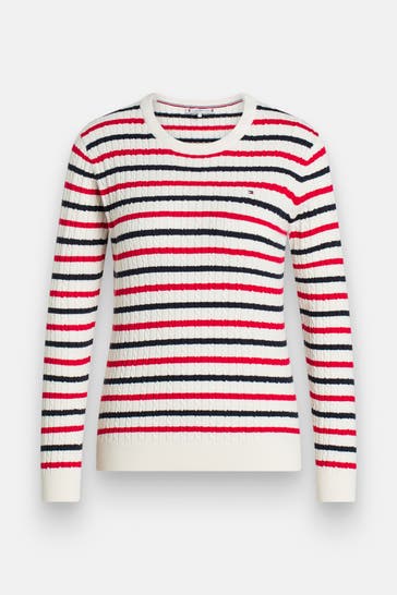 TOMMY HILFIGER Strickpullover gestreift